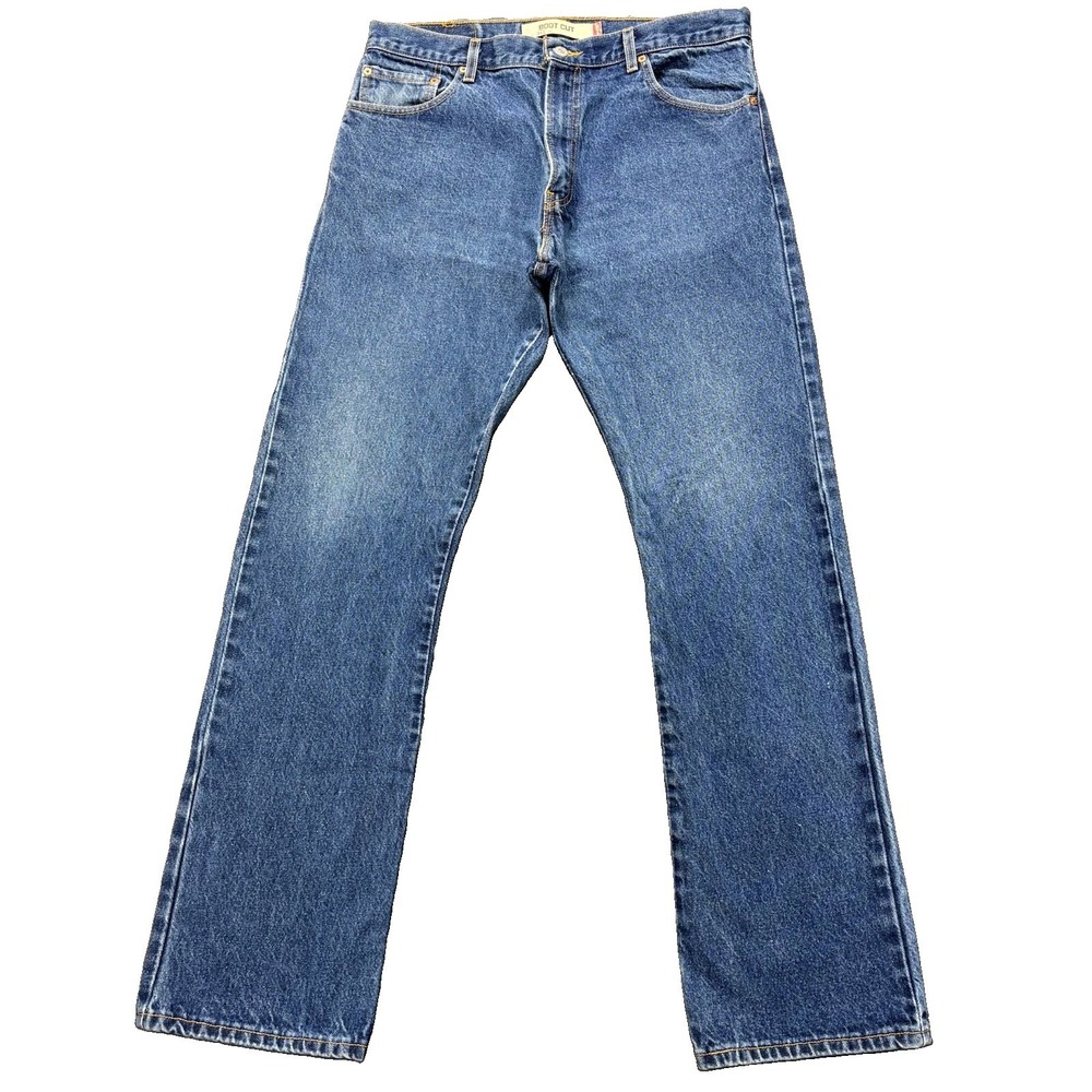 Levi's 517 Boot Cut Jeans Mens 36x36 Blue Denim Fade Cowboy Western Workwear Y2K